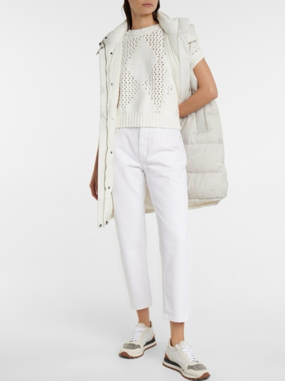 Brunello Cucinelli Cropped Sweater/Top